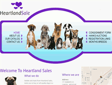 Tablet Screenshot of heartlandsale.com